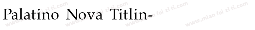 Palatino Nova Titlin字体转换